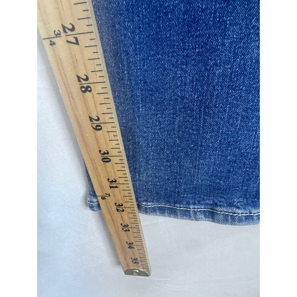 True Religion Ricky Relaxed Straight Blue Jeans Mens 34X32 SN No Flap 44545-00